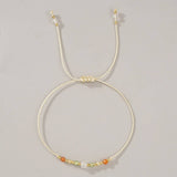 White Crystal Combination Beaded Bracelet_Cwab4625