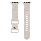 ENGRAVED CHECKERED SILICONE APPLE WATCH9 1 STRAP_CWASC1562