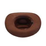 Western Ethnic Wool Fedora Hat For Fall Winter_Cwah04474