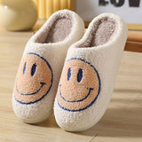 CUTE CARTOON SMILING FACE FABRIC SLIPPERS_CWSHS0254