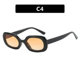 Vintage Oval Plaid Sunglasses_Cwasg0320