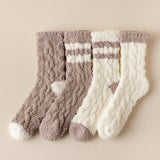 Women'S Thick Warm Coral Fleece Mid-Tube Socks_Cwms1124