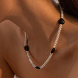 GLASS PEARLNICHEHIGH END SENSE NECKLACE_CWAJE1421