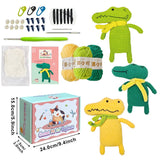 HANDMADE CROCODILE DOLL CROCHET MATERIAL KIT_CWMM1873
