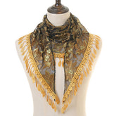 Fashionable Thin Lace Colored Scarf Veil_Cwmm2003