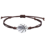 Waterproof Wax Thread Woven Football Bracelet