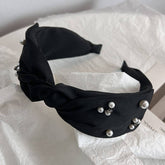 PEARL RHINESTONE KNOT WIDE HEAD BAND FOR WOMEN_CWAHA0622