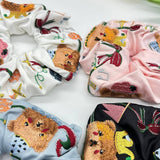 SATIN HEAVY EMBROIDERY HAIR ACCESSORY HEADPIECE_CWAHA3677