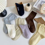 NEW AUTUMN AND WINTER LETTER SMILEY FACE SOCKS_CWMS0909