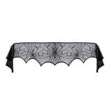 HALLOWEEN FIREPLACE LACE SKULL TABLE RUNNER_CWMM1730