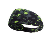 Wide Printed Sports Headband For Yoga Workouts_Cwmm7949