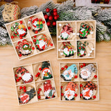 Cwmm10285_Christmas Wooden Gnome Ornaments Set Of 4