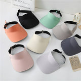 SEAMLESS HOLLOW TOP ANTI UV SUN HAT_CWAH1487