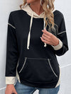 Cwohol1002_Long-Sleeved Hoodie With Hooded Pockets