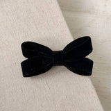 Velvet Bow Hair Clip Sweet Side Bang Pin_Cwaha07815