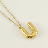 18K GOLD 26 LETTER PENDANT NECKLACE_CWAJE0676