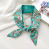 BLUE TIE BAG SOUVENIR RIBBON SCARF_CWASC0716