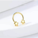 STAINLESS STEEL HEART STAR NOSE RING SET_CWMM9516