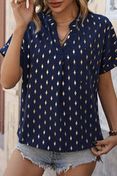 Women Female Diamond Bronzing Shirt_Cwtsts0307