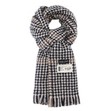 Retro Plaid Houndstooth Warm Scarf_Cwasc0146