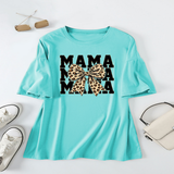 LEOPARD BOW PRINT T SHIRT LOOSE FIT FOR WOMEN_CWTTS1461