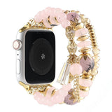 APPLE WATCH 7 1 THREE ROW PEARL ELASTIC STRAP_CWASC1563