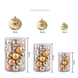 34PCS CHRISTMAS TREE ORNAMENTS BALL SET 4CM_CWMM9835