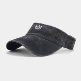 CROWN EMBROIDERED VISOR CAP SUMMER SUN HAT_CWAH3310