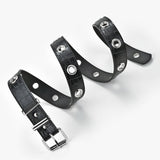 Versatile Casual Black Chain-Decorated Belt_Cwabe0573
