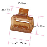 Cwaha07443_Jelly Rectangle Acrylic Small Hair Claw Clip