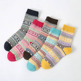 5 PAIRS PER PACK THICKENED PLAID SOCKS_CWMS0692