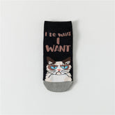 Women Cartoon Animal Cat Socks_Cwms0945