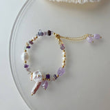 NATURAL STONE PEARL FRENCH NECKLACE BRACELET_CWAJE1693