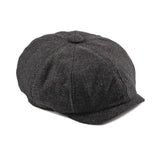 AUTUMN AND WINTER RETRO PLAID FLAT CAP_CWAH1906