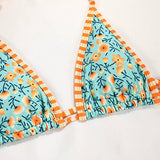 CONTRAST PRINT STRAPPY BIKINI SWIMSUIT_CWMW0240