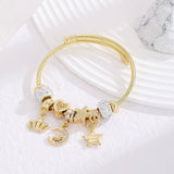 DIY RHINESTONE CHARM BFF BRACELET IN STEEL_CWMM8622