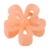 Matte Acrylic Flower Hair Claw Clip For Women_Cwaha07298