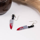 DARK HALLOWEEN FUNNY CREATIVE BAT EARRINGS_CWAJE1843