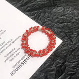 CUTE CRYSTAL VINTAGE HAIR TIE SWEET PONYTAIL BAND_CWAHA6765