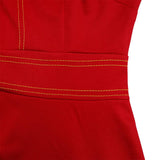 FASHIONABLE SWING DRESS WITH THREE QUARTER SLEEVES_CWDMD3656