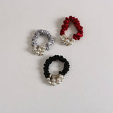 ELEGANT PEARL SCRUNCHIE SIMPLE CUTE NEW HAIR TIE_CWAHA6767