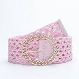 Womens Obi Braided With Large Round Buckle
