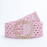Womens Obi Braided With Large Round Buckle