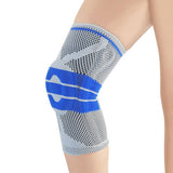 GRAY SILICONE PAD KNEE BRACE WITH DUAL SPRINGS_CWMM7899