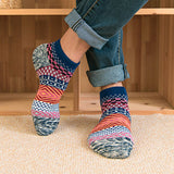 5PCS SET ALPACA VINTAGE FLORAL PATTERN SOCKS_CWMS0207