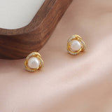 Light Luxury Freshwater Baroque Pearl Earrings