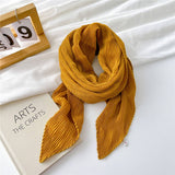 Cwasc2389_Wrinkled Solid Color Cotton And Linen Scarf