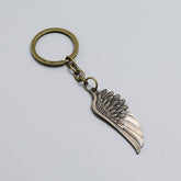 CREATIVE BRONZE WINGS FEATHER KEYCHAIN_CWMM4773