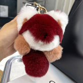 LITTLE FOX CAR KEYCHAIN PENDANT CUTE PLUSH DOLL_CWMM2474