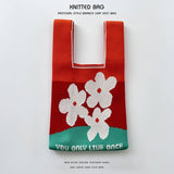 Flower Series Versatile Knitted Bag
